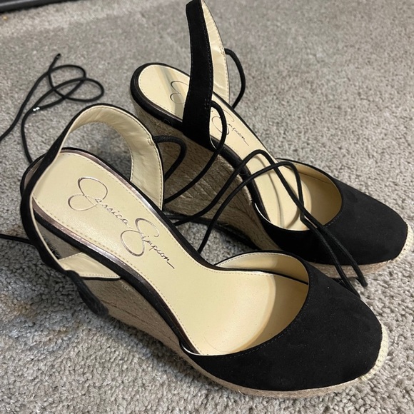 Jessica Simpson closed toe wedge espadrilles New - Picture 4 of 7